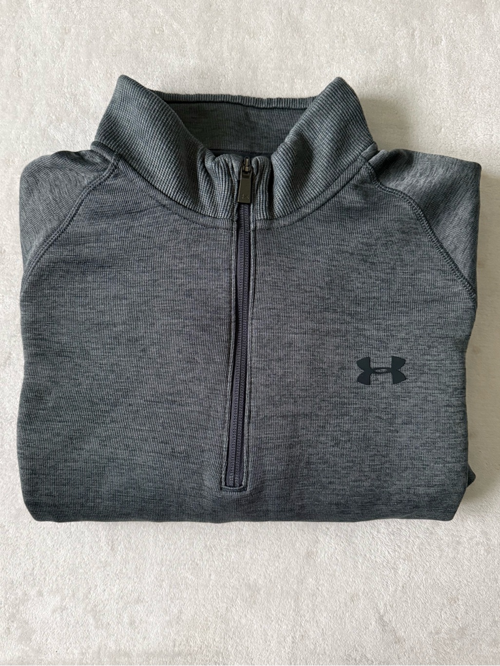 Under Armour Men’s Gray 1/4 Zip Pullover Sweatshirt Coldgear Loose Fit Xl Tall